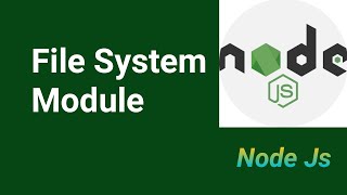 File System Module fs module  Part 8  Node Js tutorial in Hindi 2021 [upl. by Kathie338]