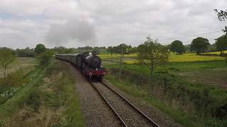 Kent and East Sussex Railway Foxcote manor foxy last outing before mechanical niggles May 2017 [upl. by Quint]