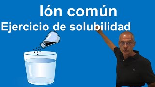 Ion común Ejercicio de solubilidad [upl. by Rehpetsirhc780]