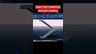 PRACTISE DRAWING  AutoCAD Drawing Tangga [upl. by Peednam204]