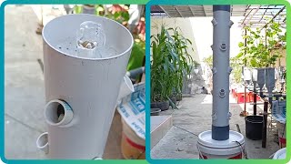 How to Build Vertical hydroponic Grow Tower using PVC 4quot  hydroponic system  Aeroponic system [upl. by Ellenwahs]