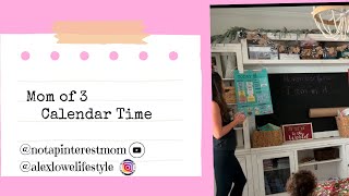 Our calendar timemorning routine for homeschool with my preschool amp kindergarten aged kiddos [upl. by Alidus]