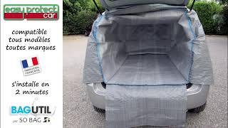 Bâche de protection coffre et habitable de voiture Easy Protect Car en vente sur bagutilfr [upl. by Eardna]