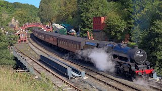 LMS 5428 quotEric Treacyquot  North Yorkshire Moors Railway  2023 Steam Gala Part 8 [upl. by Aoniak479]