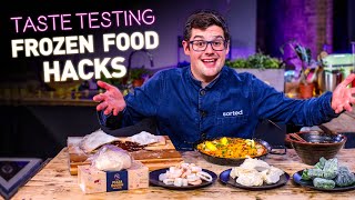 Taste Testing Frozen Food Hacks Recommended by Chefs but Tested by Normals  Sorted Food [upl. by Marr]