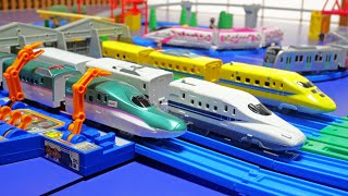 Lets run the Shinkansen ♪ Doctor Yellow has come to the Plarail maintenance factory [upl. by Airamesor]