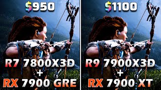 Ryzen 7 7800X3D  RX 7900 GRE vs Ryzen 9 7900X3D  RX 7900 XT  PC Gameplay Tested [upl. by Aurita]