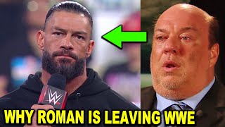 Why Roman Reigns is Leaving WWE After WrestleMania 40 as He Quits and Retires  WWE News April 2024 [upl. by Iaka]