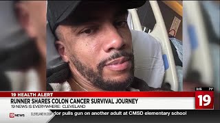 Runner shares colon cancer survival journey [upl. by Irrabaj]