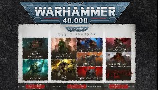 Warhammer 40K Codex Roadmap Revealed And it is AWESOME [upl. by Knick]