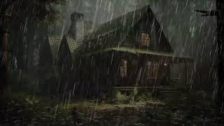 Goodbye Insomnia to Deep Sleep with Dense Rain Sound amp Rumbling Thunder on a Metal House [upl. by Kries762]