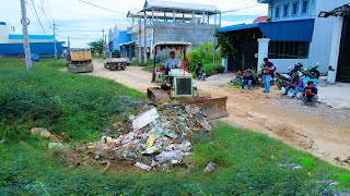 Start New Project Bulldozer Fight Forestry And Clear Trash To Fill The Stone Along Road [upl. by Koerner]