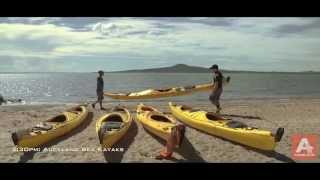 Sunset Sea Kayak tour to Rangitoto Island Auckland NZ [upl. by Llydnek458]