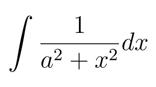 Integral of 1a2x2 substitution [upl. by Worthy701]