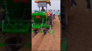 John deere green system 💚 New update potato planter 🥔 with 5050D MFD GEAR PRO shorts johndeere [upl. by Kurys332]