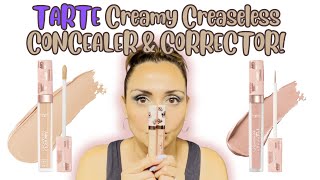 NEW Tarte Creamy Creaseless Concealer amp Corrector FULL DAY WEAR TEST amp Review 🔥❣️ [upl. by Dinah479]