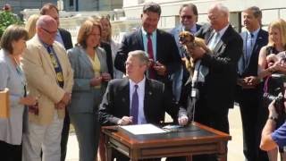 With members of the canine community Gov Baker signs Animal Safety and Protection legislation [upl. by Noryak]