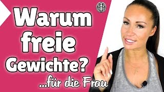 Frauen Fitness ✔ Freie Gewichte oder Maschinen ►► Isabel klärt auf ✔ [upl. by Doownel]