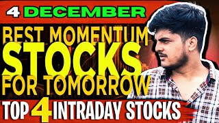 Best Intraday Stocks  4 DECEMBER 2024  Stocks to buy tomorrow  Detail Market Analysis [upl. by Eicul293]