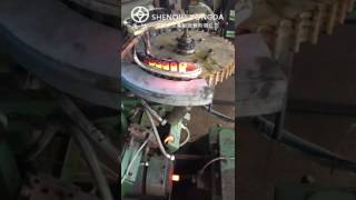 bolts head induction heating hot forging machine [upl. by Idihc]