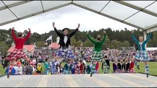 Scottish Highland Reel dance competition during the 2018 Braemar Gathering Highland Games [upl. by Wiedmann]