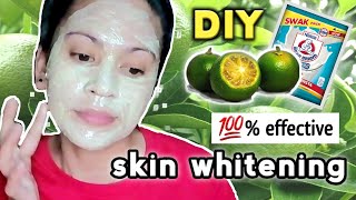 Calamansi and Milk Skin Whitening DIY Face Mask  100 effective [upl. by Asiela]