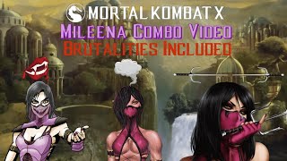 Mortal Kombat X  Mileena Kombo Video [upl. by Yro596]