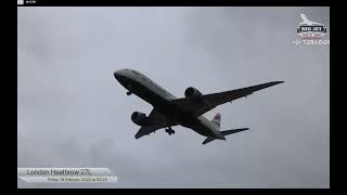 Planes Struggle to Land at Heathrow Airport as Storm Eunice Hits [upl. by Ackerman]