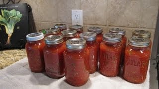 Spaghetti Sauce Canning the Easy Way [upl. by Jp]