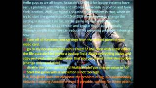 Assassins Creed 3 How to Reduce Lag Tested And Working 100 [upl. by Higgins]