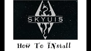 How to install SkyUI amp SKSE for Skyrim Special Edition 2017 Include Update 15 and 11523 [upl. by Ecahc]