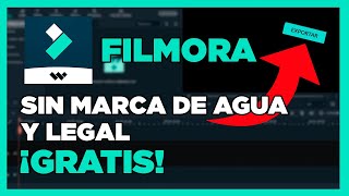 Como Tener FILMORA Sin Marca de Agua 100 Legal 2024✅ [upl. by Airebma]