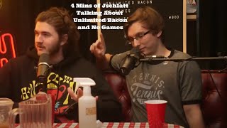 4 Mins of Jschlatt Talking About Unlimited Bacon and No Games [upl. by Llerruj]