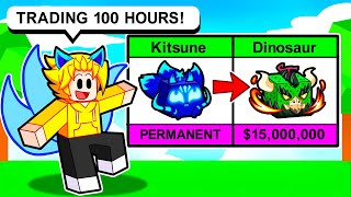 I Traded Permanent Kitsune For 100 Hours Roblox Blox Fruits [upl. by Lorou511]