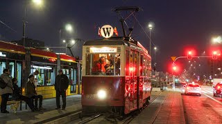 Przejazd Tram Front View 前面展望 Konstal 4N1 873 Tramwaje Warszawskie  Linia W [upl. by Stearn]