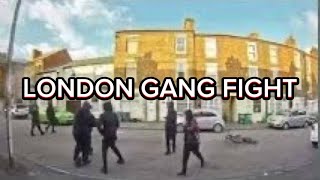 LONDON GANG FIGHT ON THE STREET gang gangster fight crime london londongangs [upl. by Josler549]