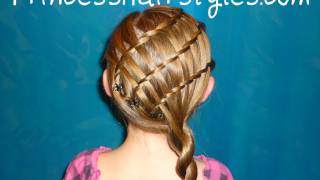 Triple Twisty Waterfall Braid Hairstyle [upl. by Darrel]