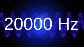 20000 Hz clean pure sine wave TEST TONE 20 khz frequency [upl. by Eirrahs]