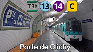 RER Métro amp Tram à Porte de Clichy [upl. by Judus606]