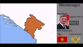 History of Montenegro 18522021 every year [upl. by Annodal]