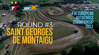 Saint Georges de Montaigu 2021  FIA European Autocross Championship  Résumé  Highlights [upl. by Merrilee214]