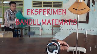 EKSPERIMEN BANDUL SEDERHANA UNTUK MENCARI PERCEPATAN GRAVITASI [upl. by Asillem]