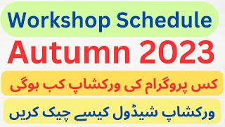 Autumn 2023 Workshop Schedule Announced [upl. by Assener]