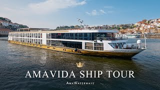 Tour AmaWaterways’ AmaVida River Cruise Ship [upl. by Amej]