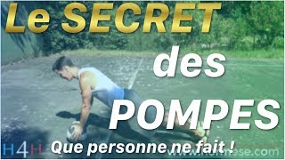 Les POMPES le SECRET en OR pour progresser  wwwhormesecom  H4H [upl. by Ytissac]