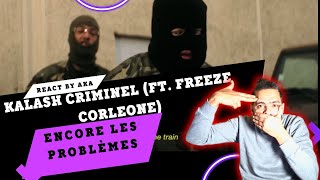 Kalash Criminel Ft Freeze Corleone ENCORE LES PROBLÈMES REACT BY AKA [upl. by Laen]