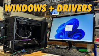 How to Install Windows and Set up Drivers FAST [upl. by Atteinotna]