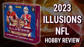 ROOKIE AUTO 10  2023 Panini Illusions Hobby Box Review [upl. by Hahcim]