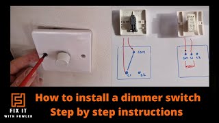 Install a dimmer switch quotElectrical Beginners Guidequot homeimprovement [upl. by Leirbag]