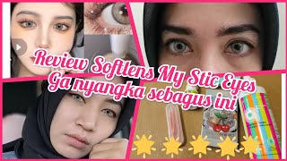 Review Softlen MyStic Eyes Sorayama Grey II Softlens Murah tapi Ga Muraha [upl. by Carrnan]